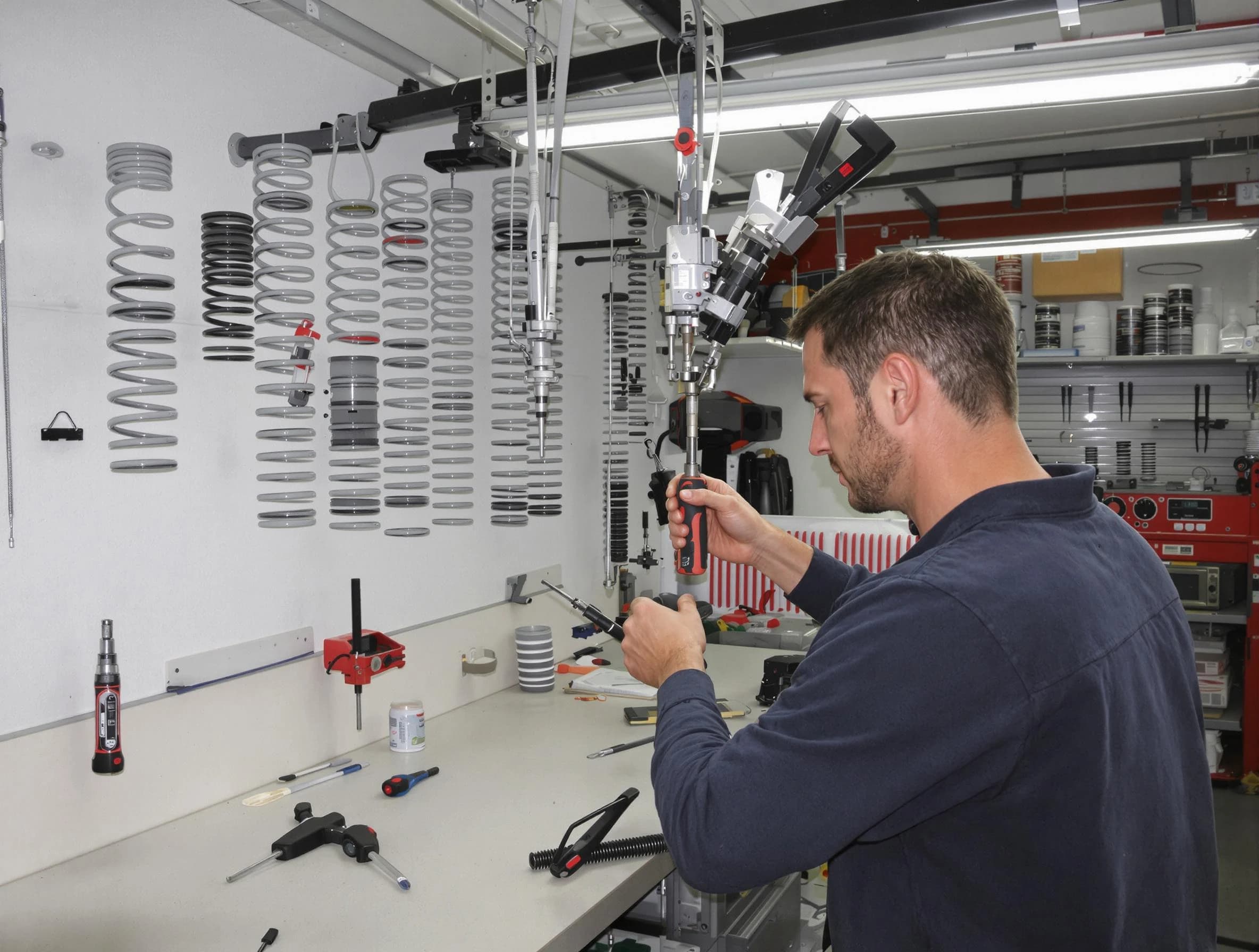 Glendale Garage Door Repair safety certified technician performing precision spring replacement in Glendale